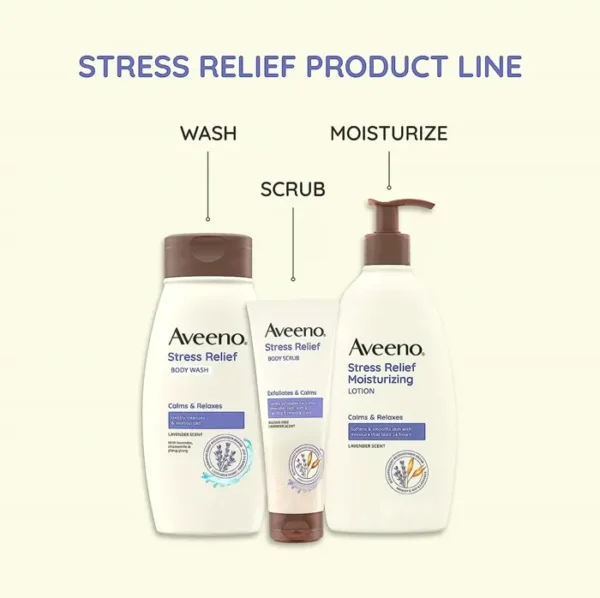 Aveeno Stress Relief Body Cleanser, 18 fl. oz