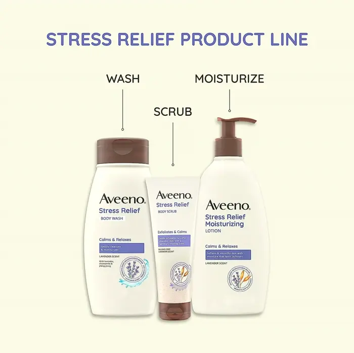 Aveeno Stress Relief Body Cleanser, 18 fl. oz