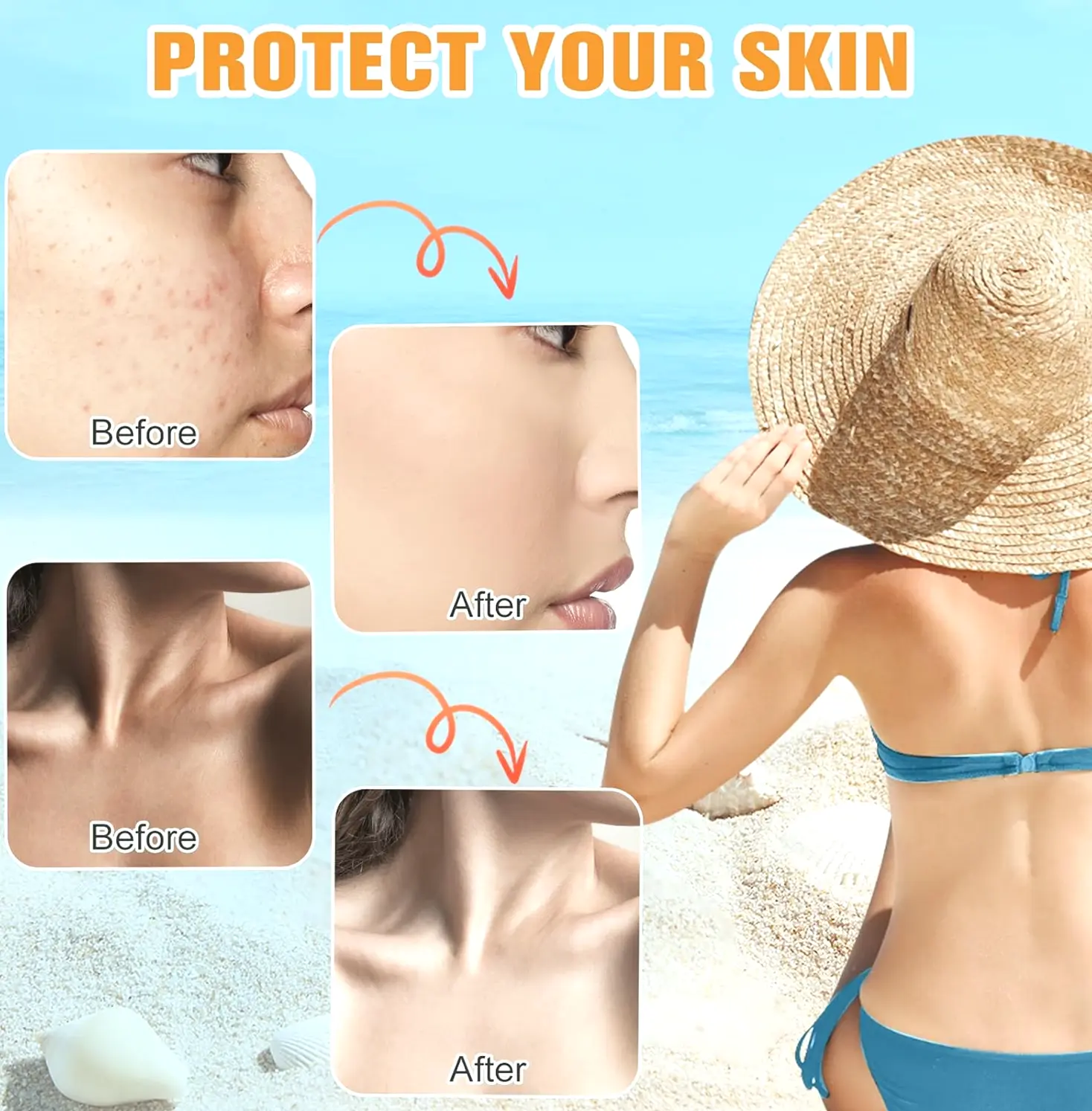 Tinted Face Sunscreen SPF50 Compact (2PCS)