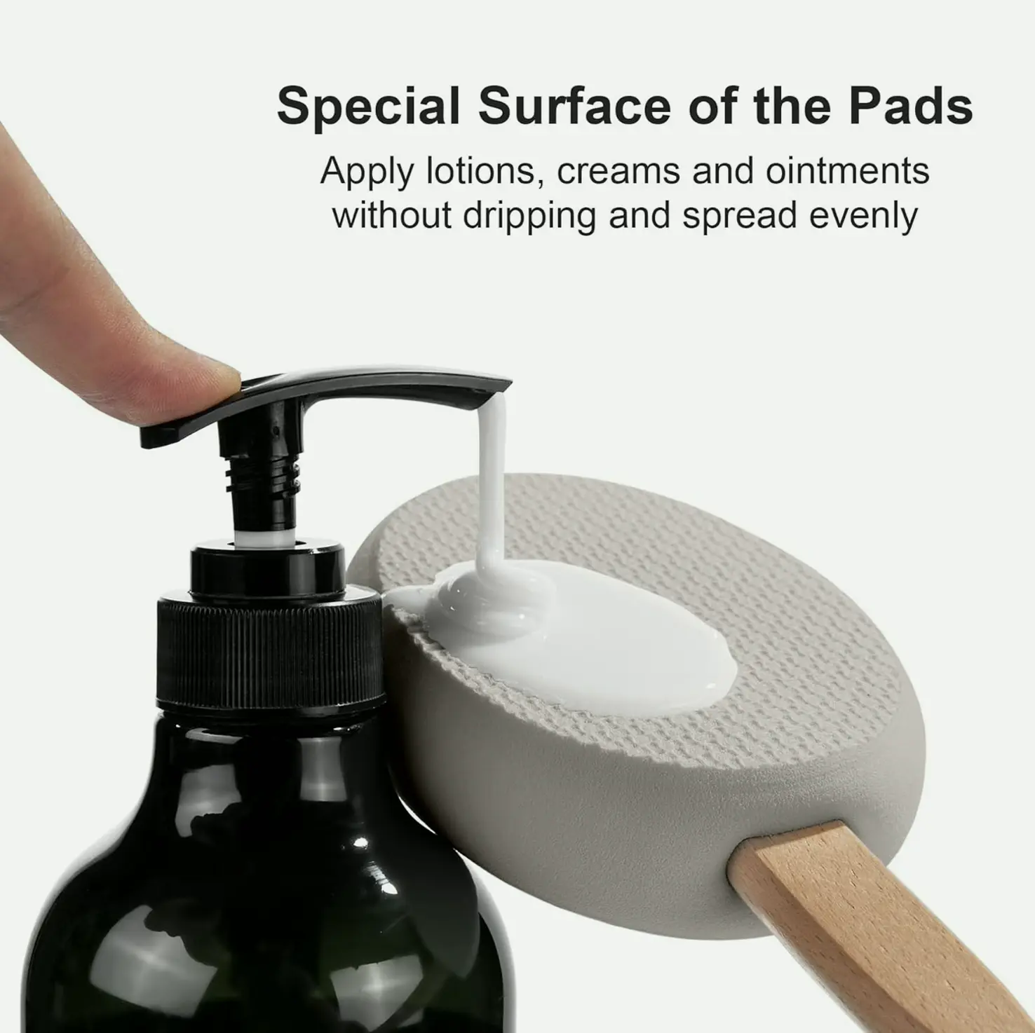 Back Lotion Applier with 4 Pads
