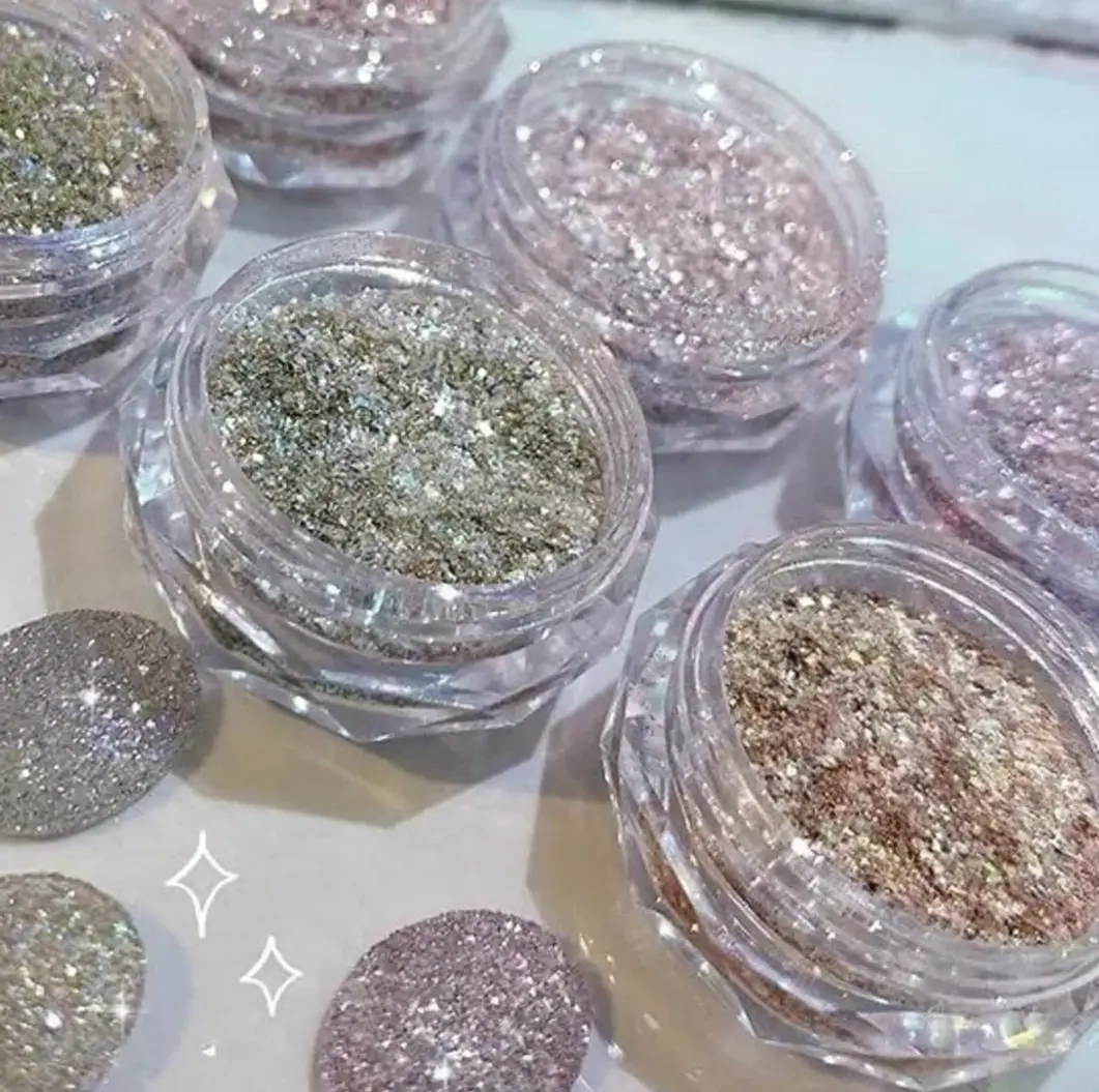 Six Shades Holo Diamond Manicure Dust