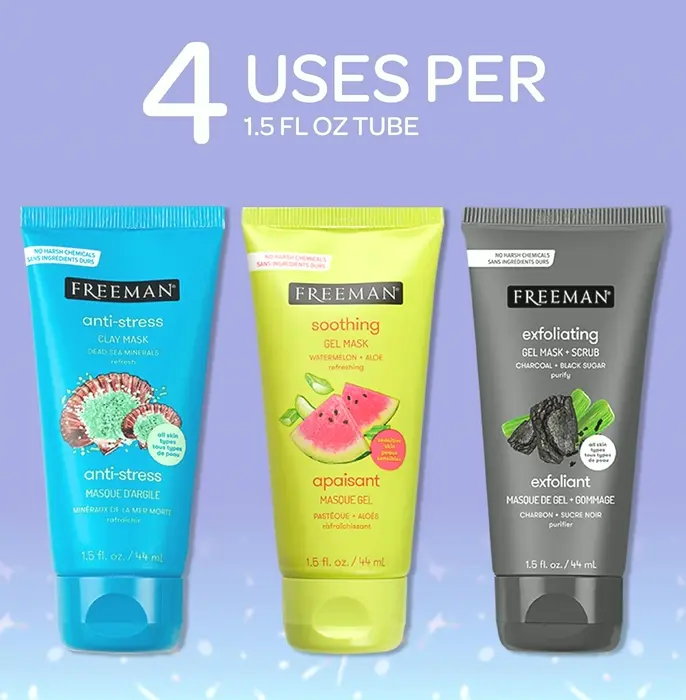 Freeman Limited Edition Facial Mask Kit, 12-Piece Skincare Set