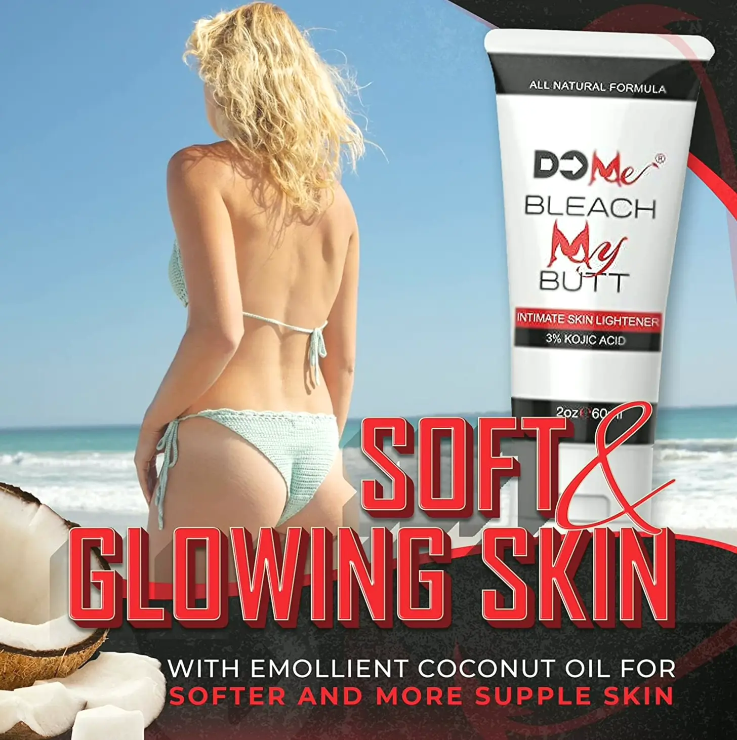 Top-tier Skin Lightening Lotion for Private Parts - 2oz