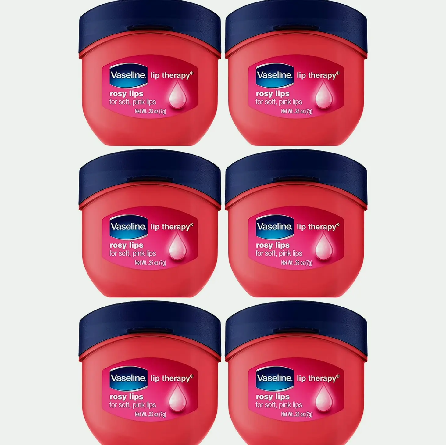 Vaseline Lip Therapy Rosy Lips Mini (Pack of 6)