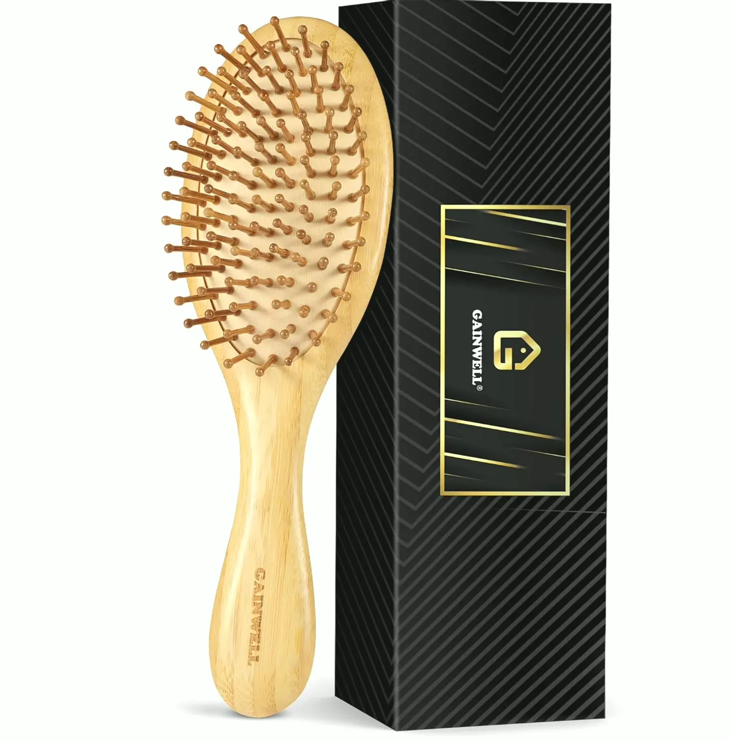 Bamboo Hairbrush for Scalp Massage
