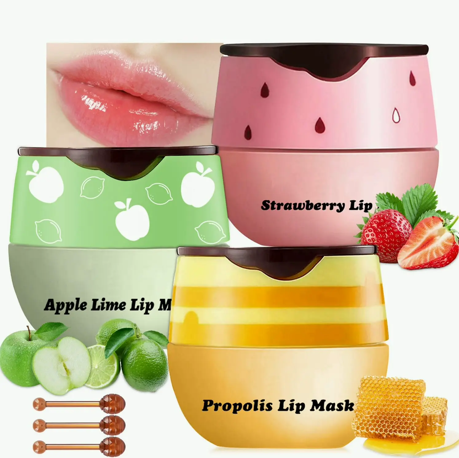 3 PCS Bee Lip Balm Set
