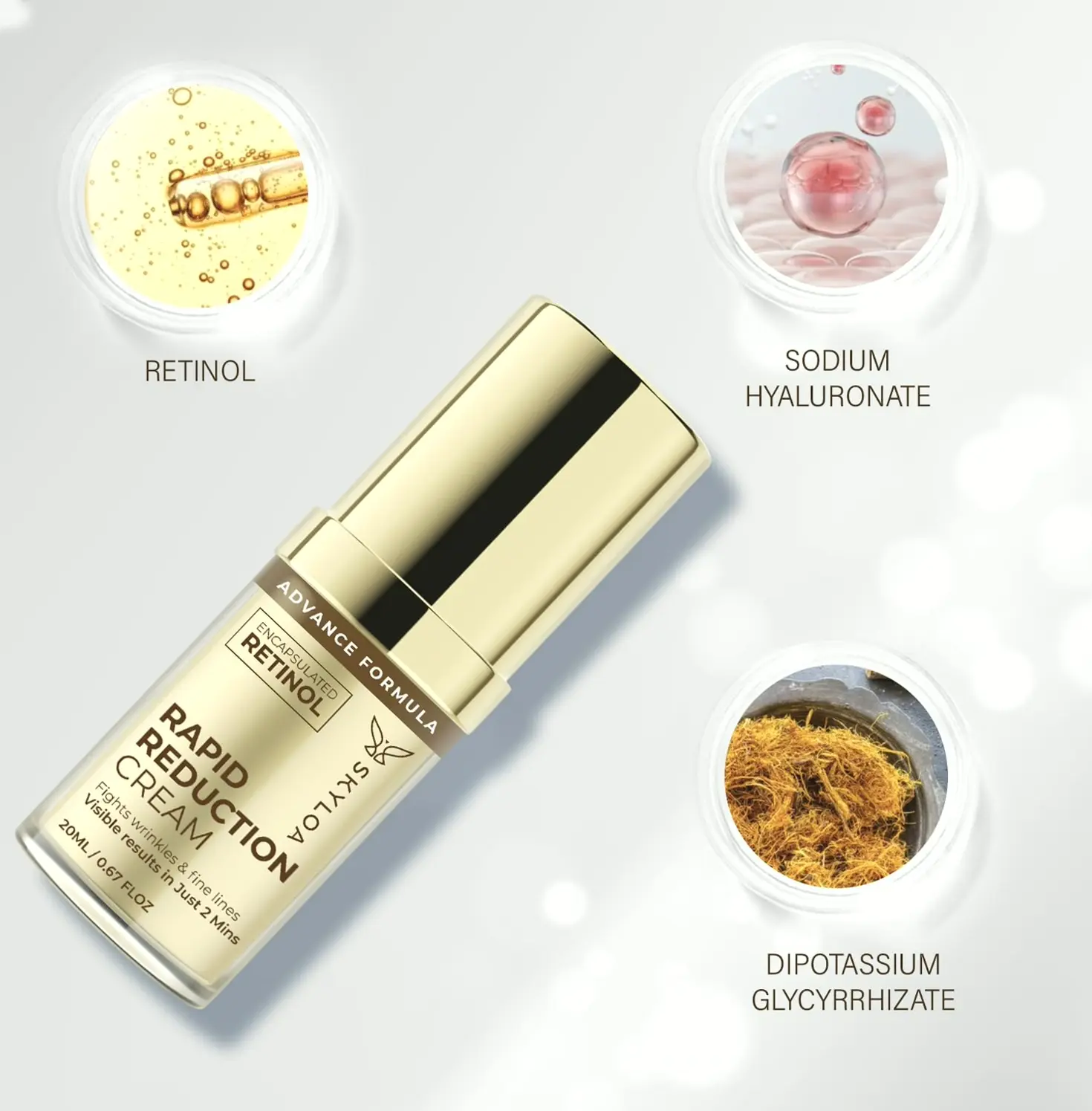 Retinol Eye Cream for Dark Circles and Wrinkles