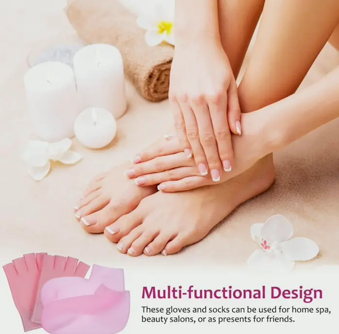 Gel Hydrating Socks Gloves for Cracked Feet