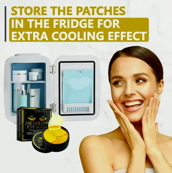 Under Patch for Puffiness and Eye Bags, 24k Gold Treatment