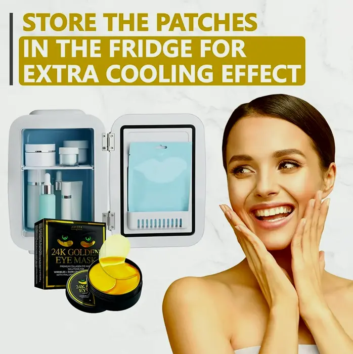 Under Patch for Puffiness and Eye Bags, 24k Gold Treatment