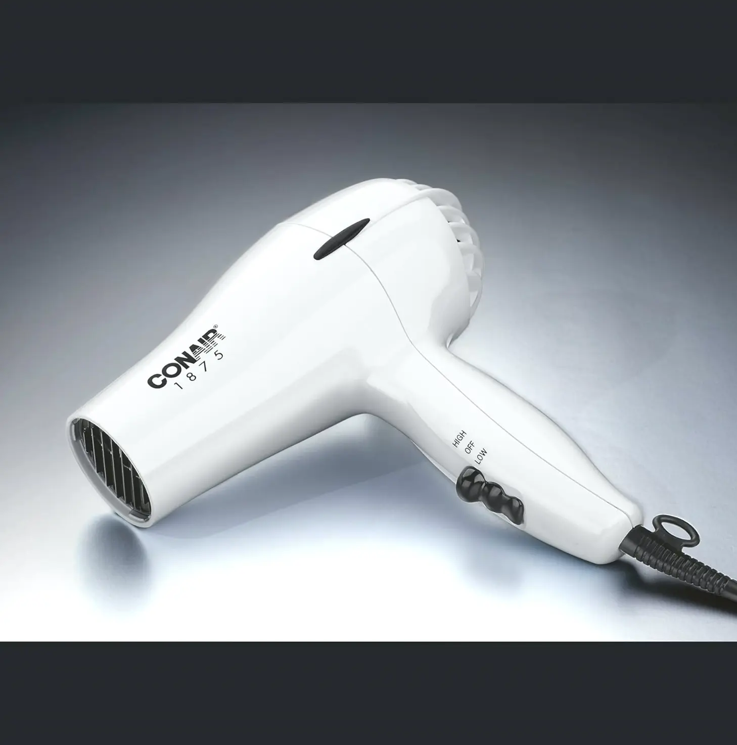 Conair Brand Blow Dryer, 1875 Watt Medium Hair Dryer, White Color