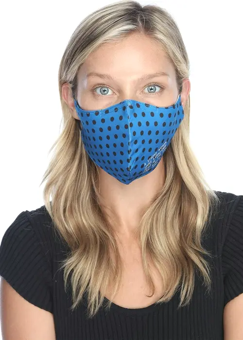 P.J. Harlow Polkadot Blue Mask, Large