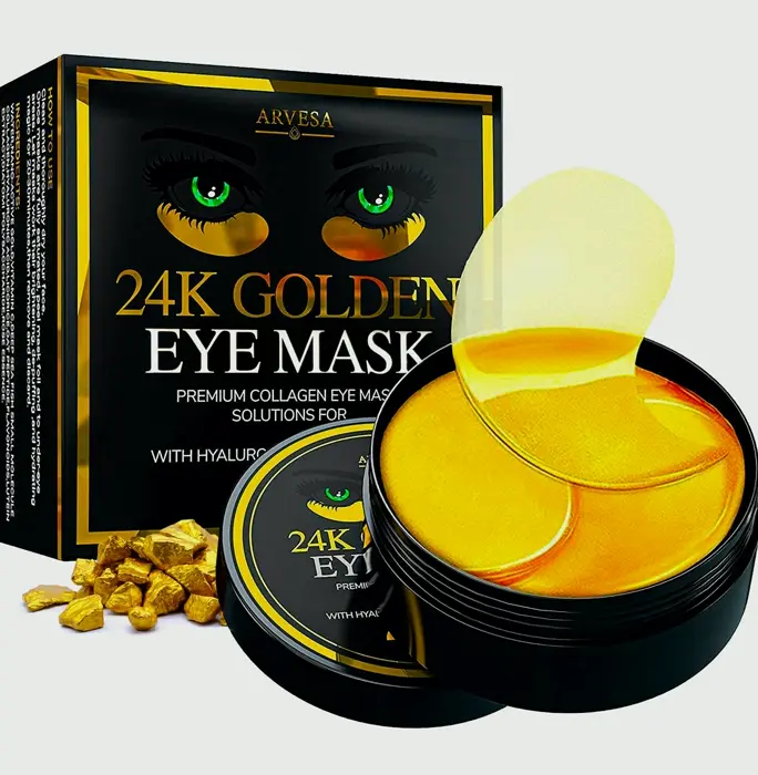 Under Patch for Puffiness and Eye Bags, 24k Gold Treatment