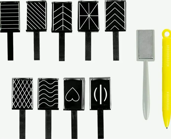 11-Pc Magnetic Nail-Art Tool Set