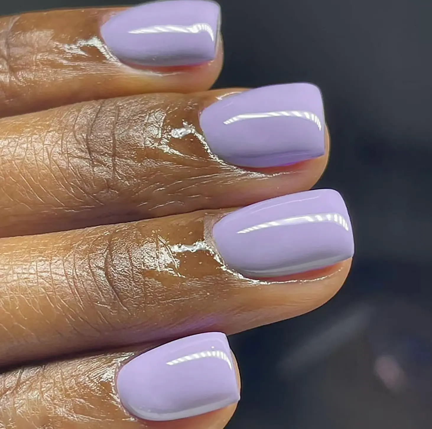 24 Pcs Light Purple Press-On Fingernails