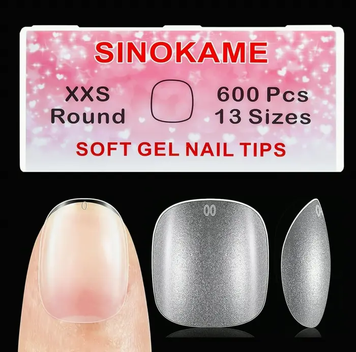 600 Nails Extra Small Round Nail Tips