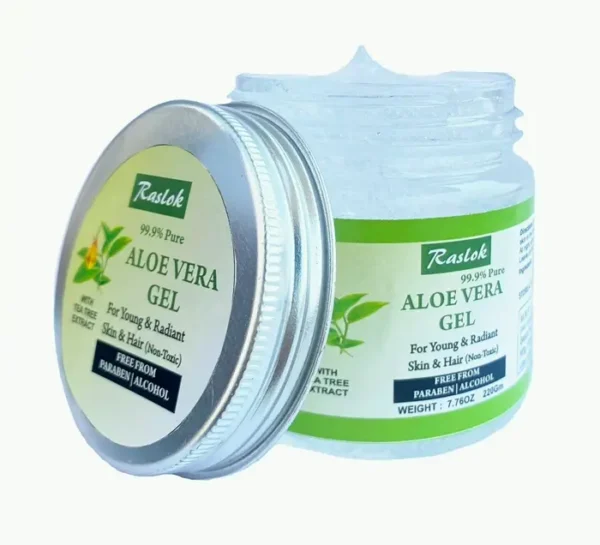 Natural Aloe Vera Gel with Tea Oil for Face & Hair Moisturizing