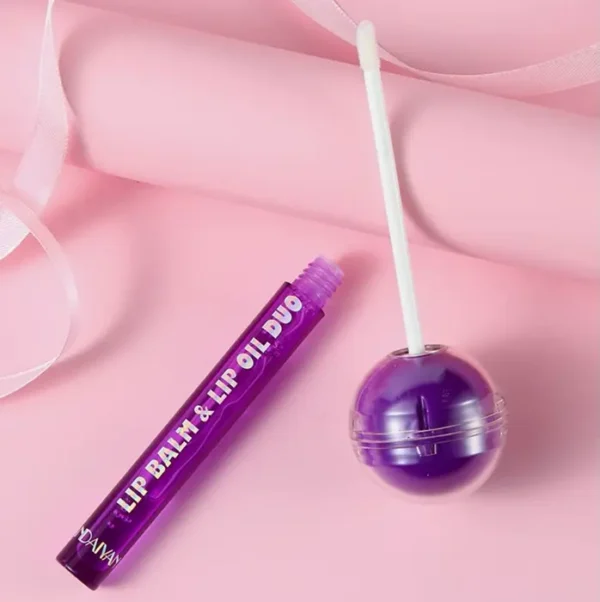 Colored Color Changing Lipstick & Vitamin E Lip Oil for Girls (Blue)
