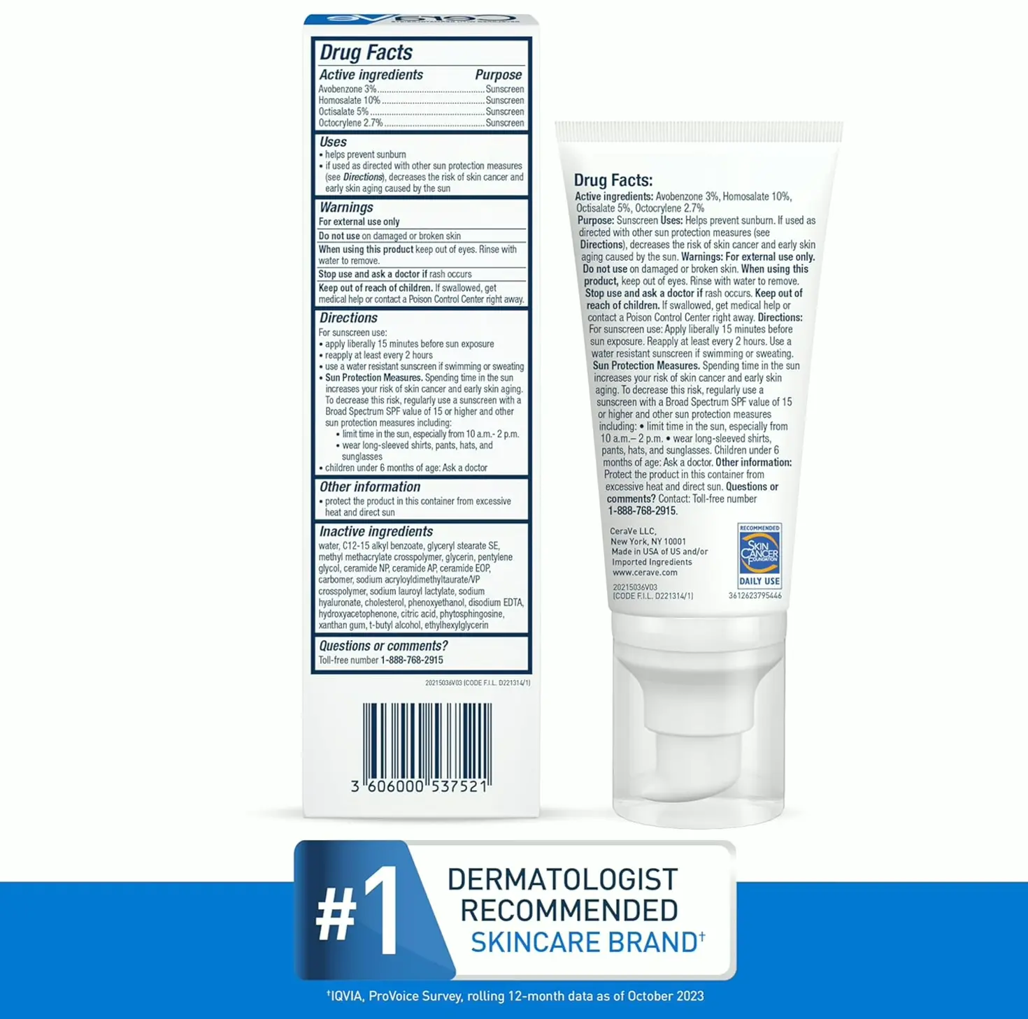 CeraVe Lightweight Moisturizing with SPF, 1.7 Ounce