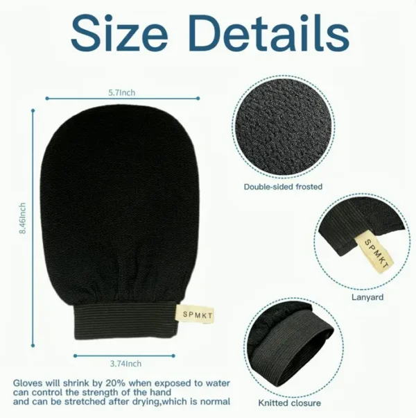 Asian Scrubbing Mitts 2Pcs - Deep Body Scrubber Gloves