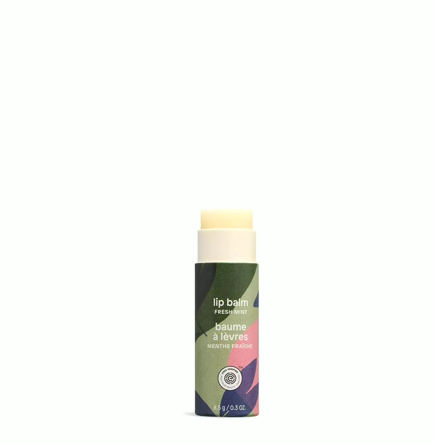 Plastic-free Lip Balm, Minty Blend, 0.3 Oz