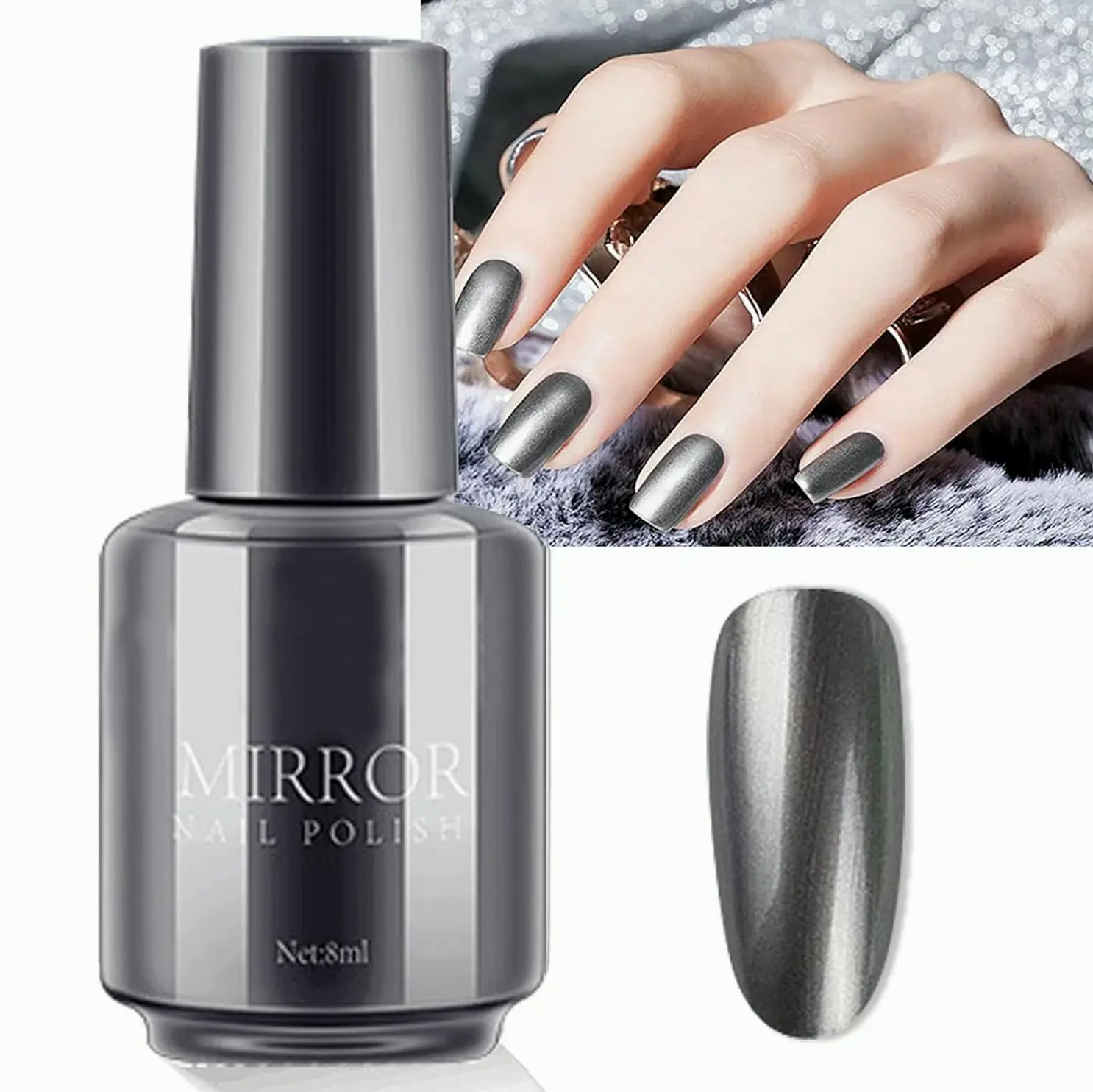 Holographic Manicure Mirror Polish