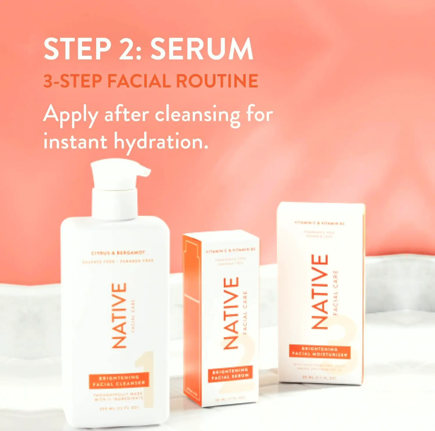 Native Illuminating Face Serum with Vit C & B3