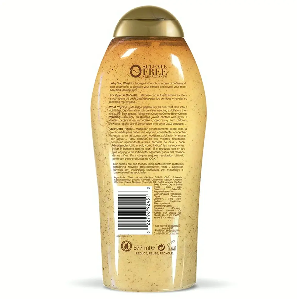 OGX's Smooth Coconut Coffee Body Exfoliant, 19.5 Fl Oz