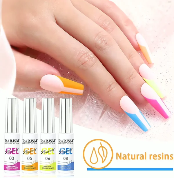 Manicure Polish Kit - 12 Vibrant Colors With Glitter