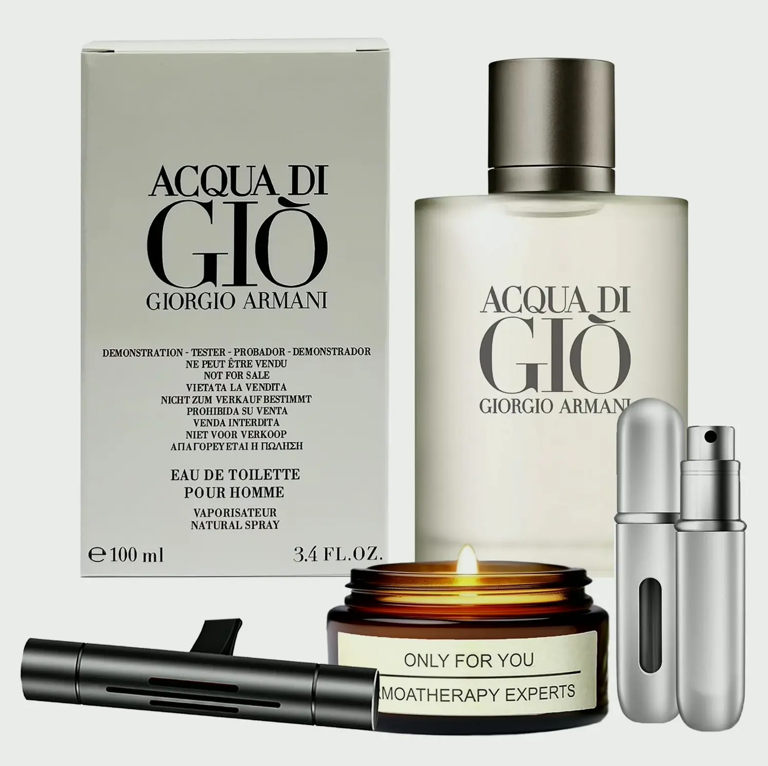 Acqua Di Gioia Fragrance Set with Lavender Candle