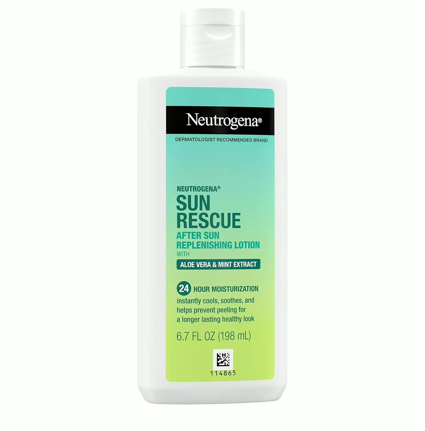 Neutrogena's Sun Rescue After-Sun Moisturizer with Aloe Vera, Mint Extract, & Vitamin E, 6.7 oz