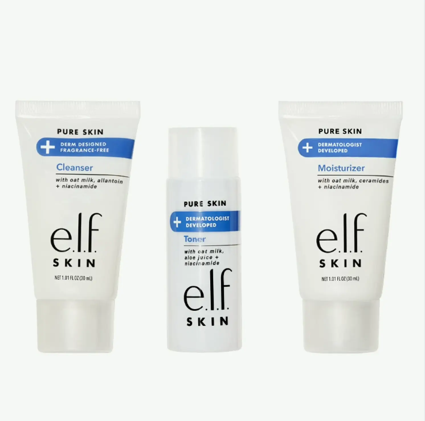 Elf Pure Skincare Mini Kit: Cleanser, Tone & Moisturizer