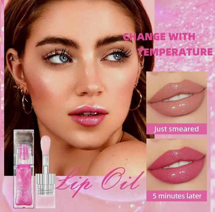 Shade Changing Lips Gloss - Moisturizing, Big Applicator, 3PCS