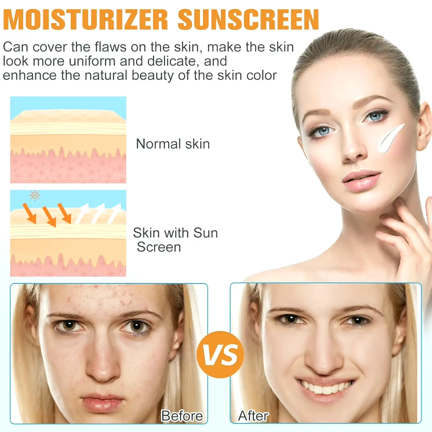 Tinted Face Sunscreen SPF50 Compact (2PCS)