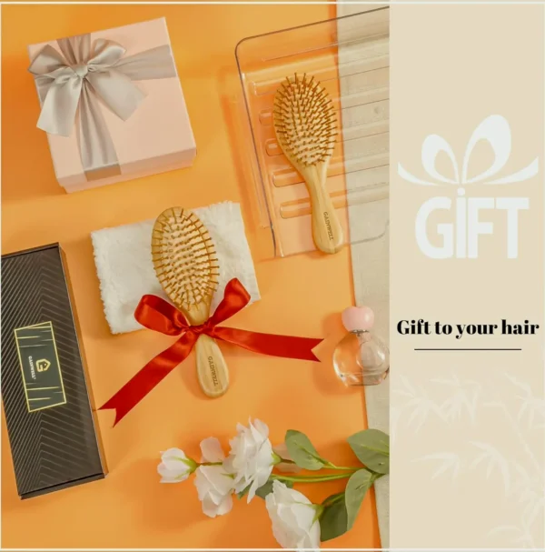 Bamboo Hairbrush for Scalp Massage