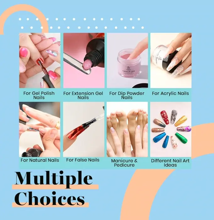 Manicure Transfer Gel Kit - 2 Bottles w/ Decals