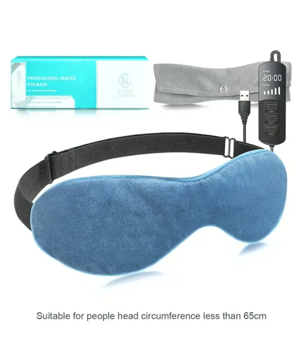 Heated Eye Cover for Eye Relief, Azure