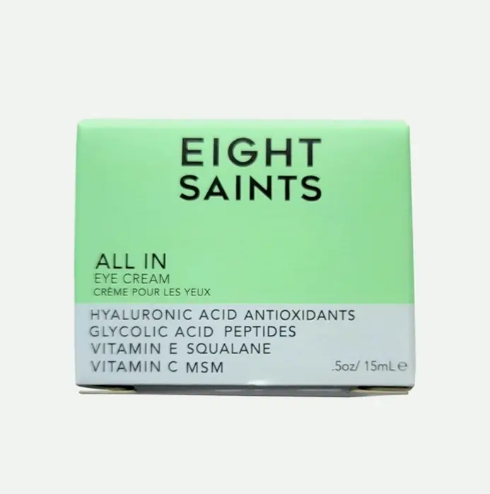 8 Saints Eye Cream - Organic Puffiness Reducer, 0.5 oz
