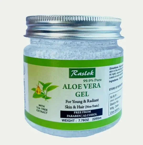 Natural Aloe Vera Gel with Tea Oil for Face & Hair Moisturizing