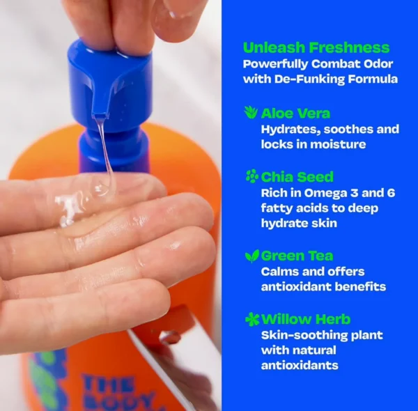 Children's Foaming Fruit-Scented Body Wash for Boys - Gentle Formula - 14 Oz