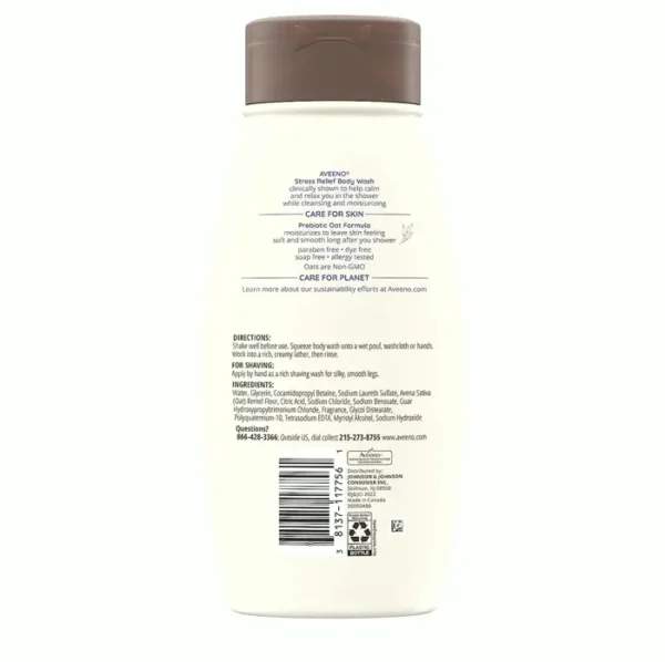 Aveeno Stress Relief Body Cleanser, 18 fl. oz