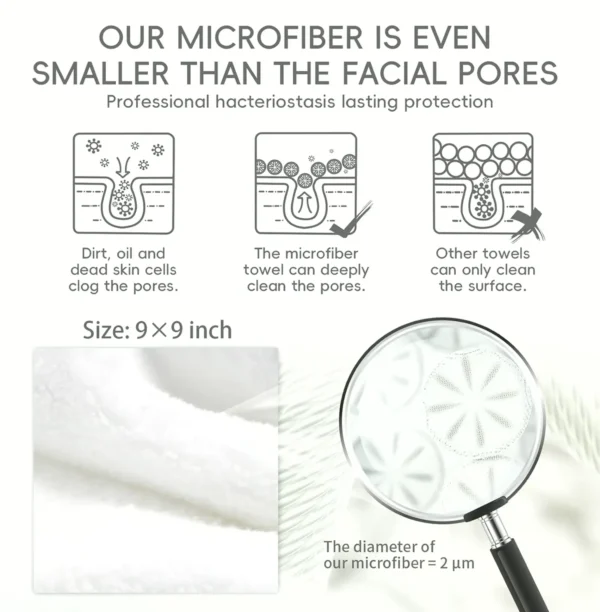 Soft Fiber Negative Ion Face Towels Extra Large disposable or maybe Reusable 60-Pack