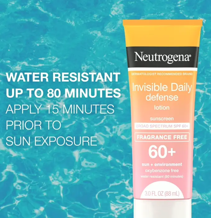 Invisible Defense SPF 60+ Sunscreen Cream, Without Oxybenzone