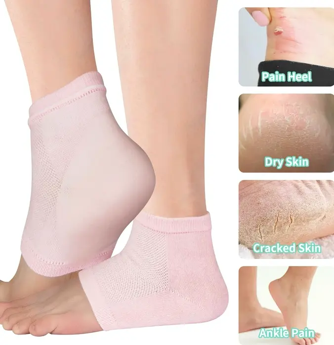Vaincre Moisturizing Foot Socks - 4 Pairs