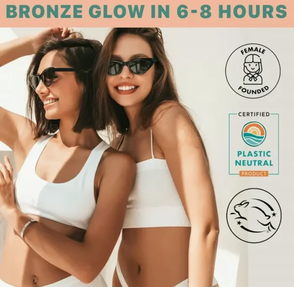 Sunless Bronzer Face & Body - Organic Aloe Vera & Shea Butter, 200ml body 85ml face