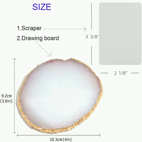 Epoxy Nail Art Palette with Tools
