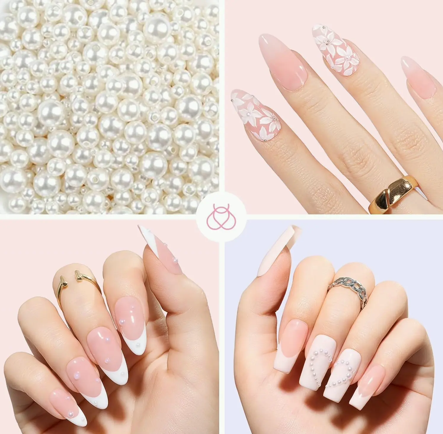 Beetles Brand Flower Nail Charms 2 Boxes