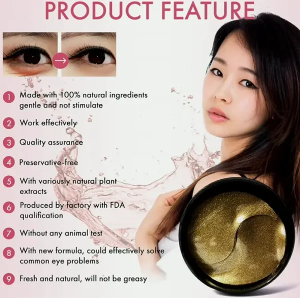 Korean Gold Under Eye Patches (60pcs)