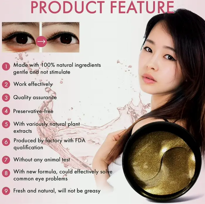 Korean Gold Under Eye Patches (60pcs)