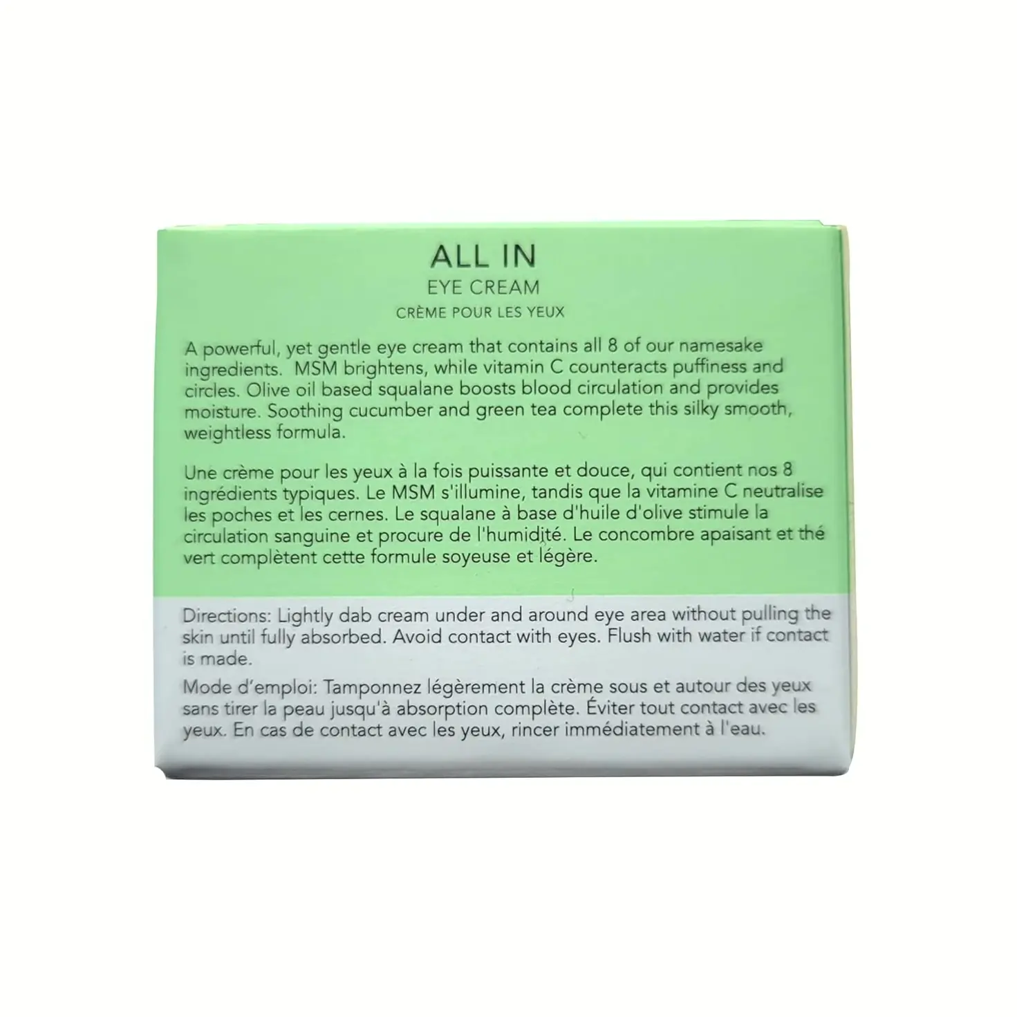 8 Saints Eye Cream - Organic Puffiness Reducer, 0.5 oz